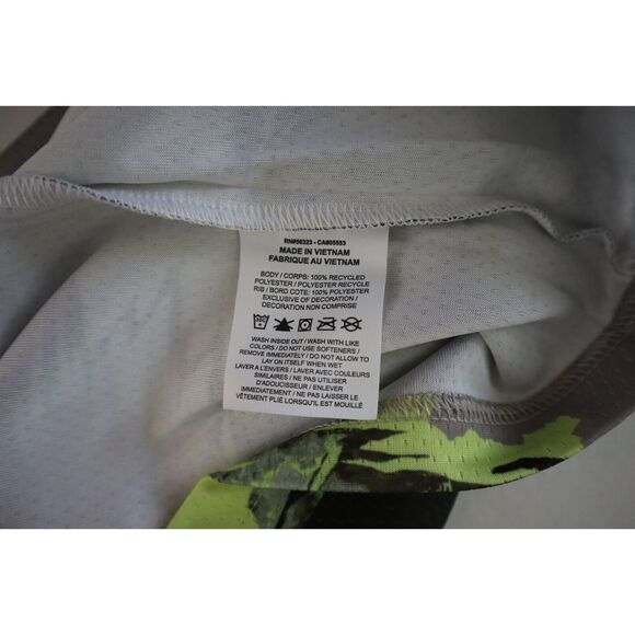 Nike CU4218-701 Men's Sz XL Black/Yellow Camo S/S Loose Fit Hype Hike Shirt - Picture 7 of 11